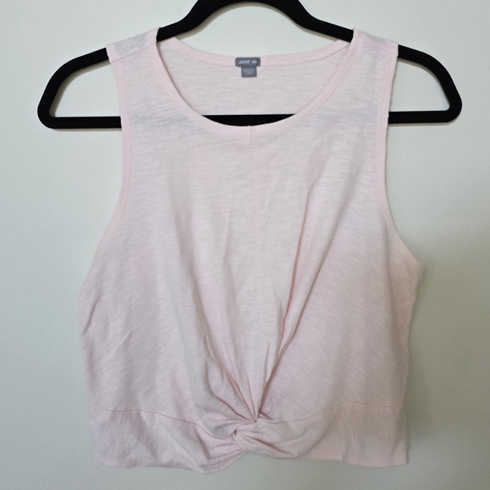 Aerie Pink Cropped Tank Top